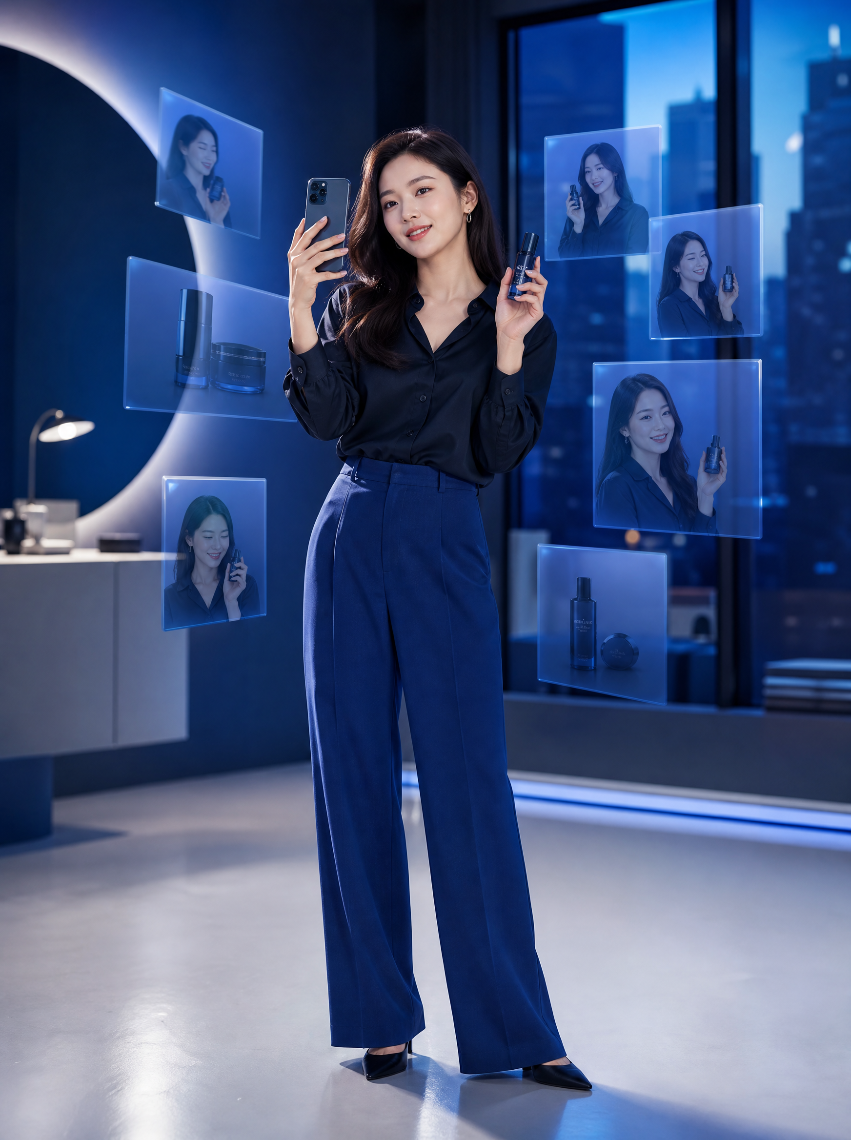 콘텐츠를 촬영하는 크리에이터